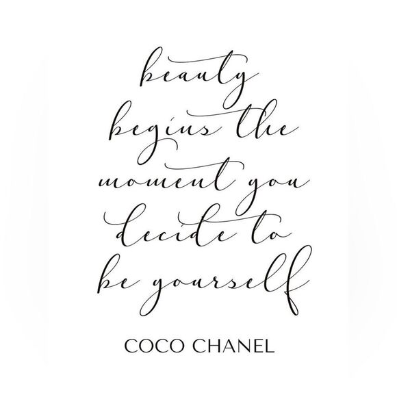 The faces and words of Coco Chanel print picture~ Office home decor YOU CHOOSE - Picture 8 of 8